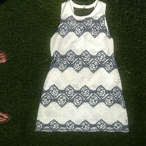 Lace shift dress